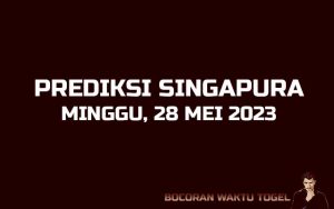 Prediksi Togel Singapura 28 Mei 2023