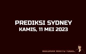 Prediksi Togel Sydney 11 Mei 2023