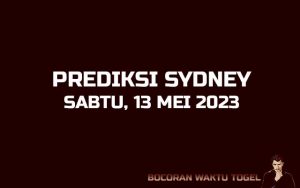 Prediksi Togel Sydney 13 Mei 2023